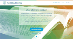 Desktop Screenshot of koinoniainstitute.org